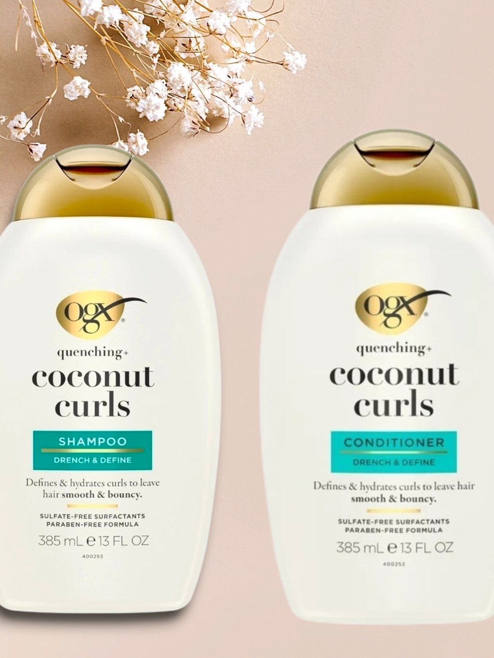 OGX Quenching+ Coconut Curls Shampoo — White